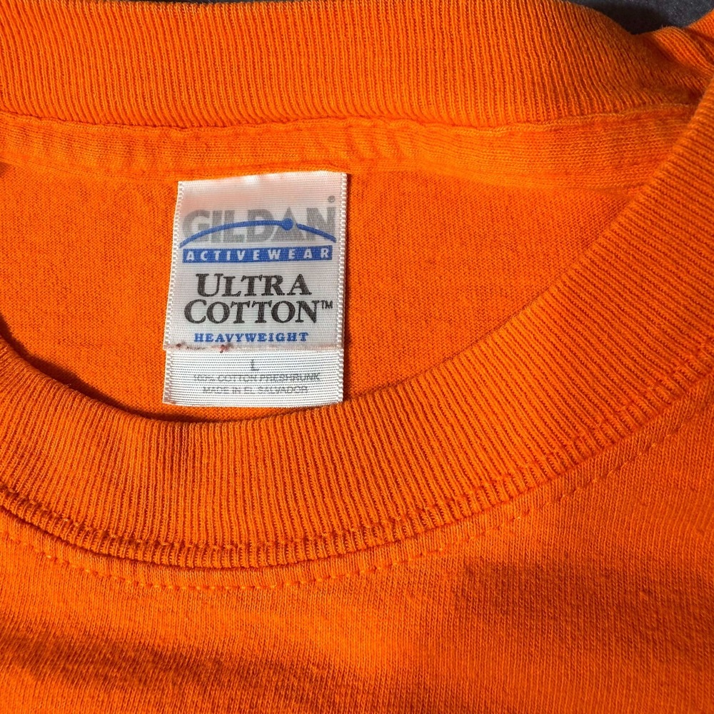 Gildan Keystone Colorado TShirt Mens XL Orange Long Sleeve Elevation 11,640 - Picture 6 of 10